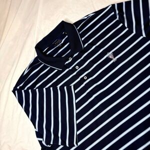 Polo Ralph Lauren Mens XXL Navy Striped US Open Torrey Pines Performance Polo